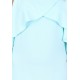 Aquamarine Frill, Cold Shoulder Mini Dress by John Zack