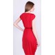 Red Kardashian Style, Bubble Midi Dress by John Jack