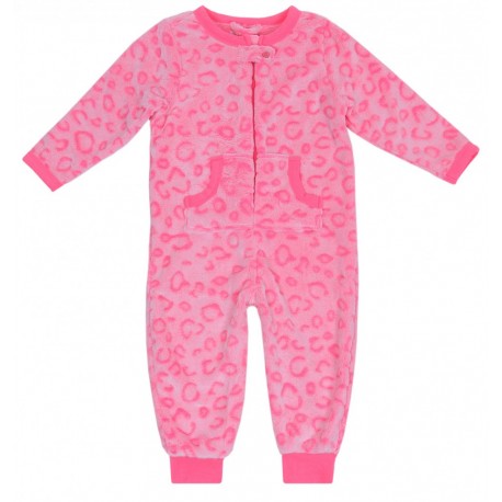 Różowa jednoczęściowa piżama - neon PRIMARK