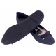 Women Navy Blue Snakeskin Flat Ballet Shoes