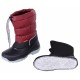 Childrens&#039; Burgundy And Black Insulated Winter Boots LUCKY DEMAR