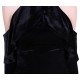 Black Velvet, Cold Shoulder Design, Halter Neck Mini Dress By John Zack