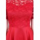 ASOS Czerwona, koronkowa sukienka mini