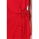 ASOS Czerwona, wiązana sukienka mini