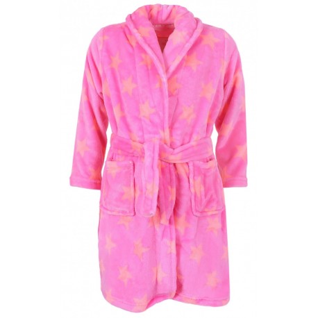 Pink Dressing Gown with Stars Pattern PRIMARK