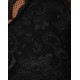 Black One Shoulder Floral Lace Short Mini Dress, Bodycon Fit by John Zack