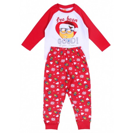 Red Christmas Pyjama Set For Girls MINIONS DESPICABLE ME