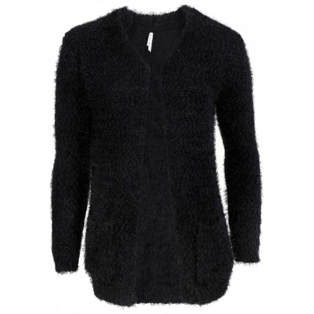 Czarny, futrzany sweter PRIMARK