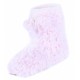 Baby pink fluffy slipper boots
