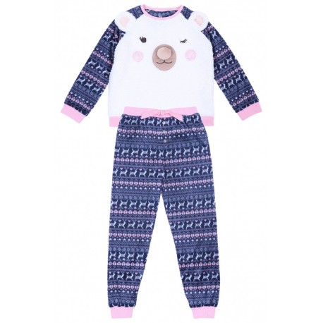Warm & Soft Pyjama Set For Girls Teddy Bear Yound Dimension
