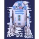 Navy Blue Long Sleeved Top &amp; Bottoms Pyjama Set For Boys R2-D2 STAR WARS