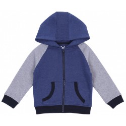 Navy blue and grey hoodie