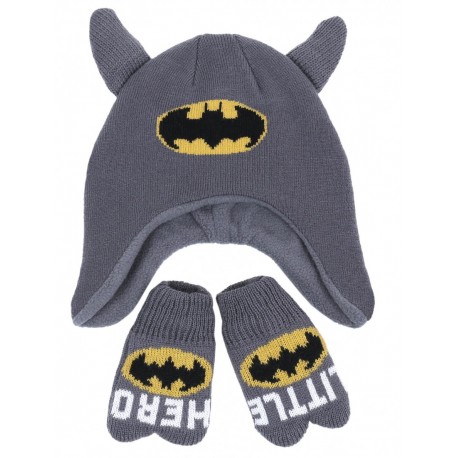 Komplet: czapka + rękawiczki BATMAN