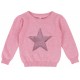 Pink sweater with a star made out of sequins