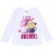 White, Long Sleeved Top, T-shirt For Girls Unicorns &amp; Minions