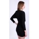 Black Mini Dress, Dolman 3/4 Length Sleeve Kardashian style by John Zack