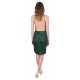 Green Shimmer Mini Dress, Halter Neck, Backless by John Zack