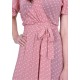 Pink/Dots Lightweight &amp; Soft-Touch Midi Dress by John Zack