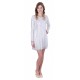Silver Glitter Oversized Mini Dress, Long Sleeved by John Zack