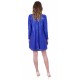 ASOS Niebieska, połyskująca sukienka oversize