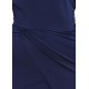 ASOS Granatowa, asymetryczna sukienka mini