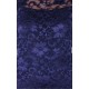 Elastic Navy Blue Floral Lace Mini Bodycon Fit, Open Back Dress John Zack 