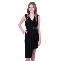 ASOS Czarna, asymetryczna sukienka mini