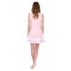 Peach Soft &amp; Elastic Sleeveless Fit and Flare Mini Dress by John Zack