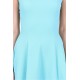 Blue Soft &amp; Elastic Sleeveless Fit and Flare Mini Dress by John Zack