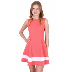 ASOS Pomarańczowa, rozkloszowana sukienka mini