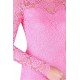 ASOS koronkowa różowa sukienka maxi