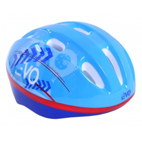 Niebieski kask rowerowy EVO