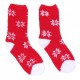 Red Winter Long Sleeved Pyjama + Socks Set For Ladies Puppies Love To Lounge