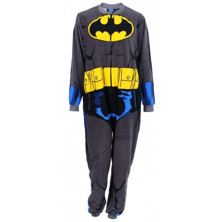 Grey One-piece BATMAN Pyjama Onesie DC Comics
