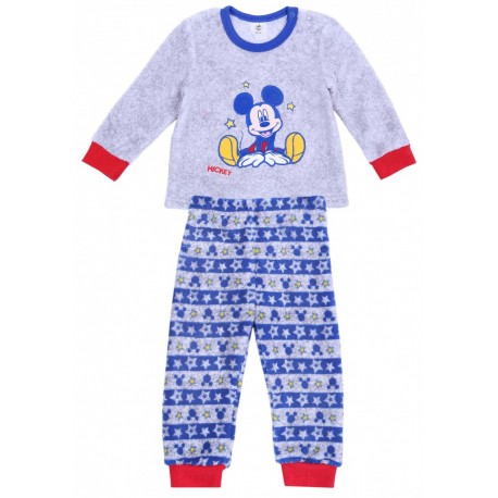 Grey Soft & Warm Pyjama Set Mickey Mouse For Boys DISNEY BABY