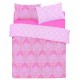 Pink King Size Duvet Cover &amp; Two Pillowcases Set 230x220