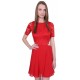 Red Mini Dress With Cut Out Back And Waist by John Zack