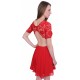 ASOS Czerwona sukienka mini bez pleców