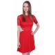 Red Mini Dress With Cut Out Back And Waist by John Zack