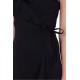 ASOS Czarna sukienka mini z falbankami