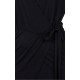 Black Asymmetric &amp; Wrap Over Mini Dress by John Zack