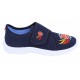 Boys Navy Blue/Orange Basketball, Shoes, Slippers, Sneakers LEMIGO
