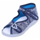 Boys Navy Blue Marble Shoes, Slippers, Sandals LEMIGO