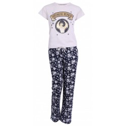 Fantastic Beasts And Where To Find Them Women Beige Navy Blue Pyjamas Set