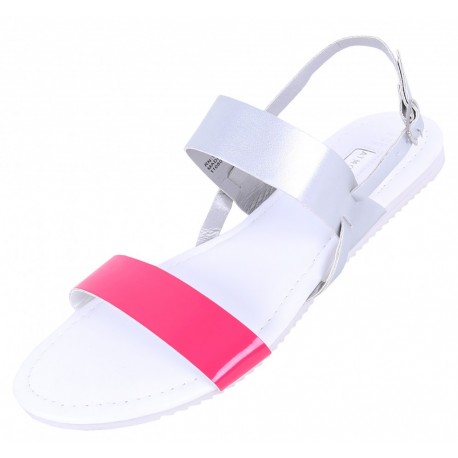 Primark  Women Pink Silver Flat Sandals