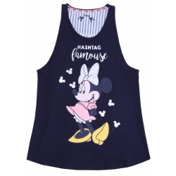 Navy Blue, Sleeveless Top For Ladies Minnie Mouse DISNEY