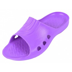 Lemigo Child Teenager Durable Lightweight Purple Flip Flops Flaps Slippers