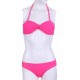 Women Adult Pink Neon Two Piece Swimsuit