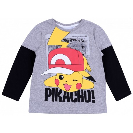 Szara koszulka Pikachu POKEMON