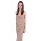 Beige, Wrap Front, Ruched Side Detail Maxi Dress By John Zack